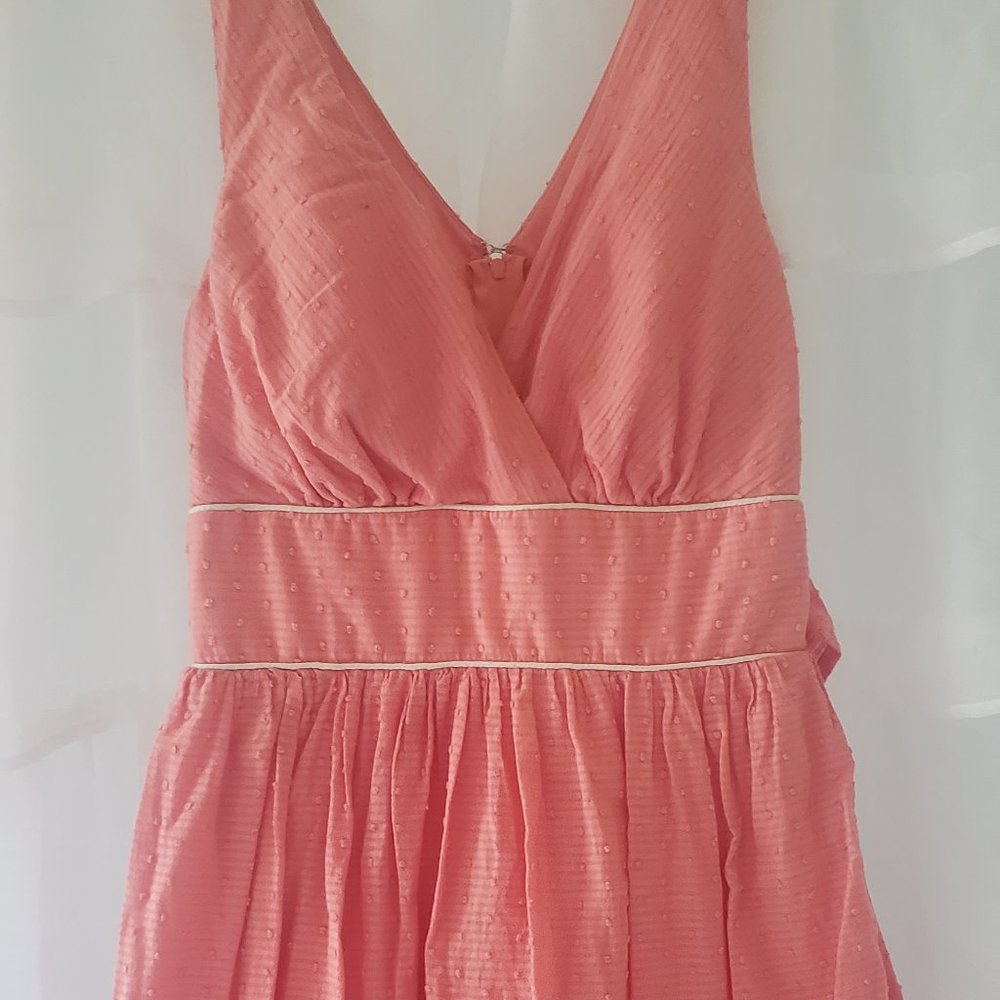 Three Pink Hearts Fit & Flare spring dress
